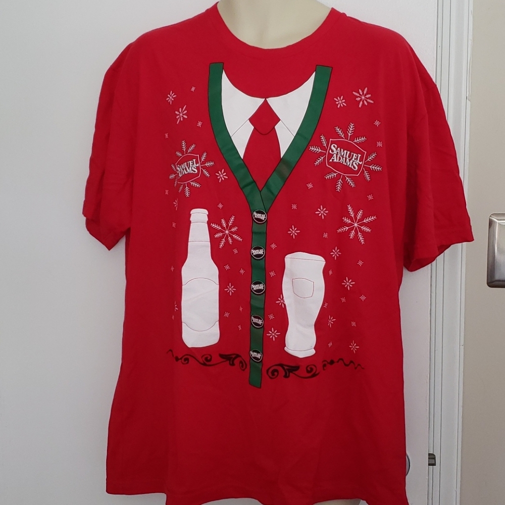 Samuel Adams Christmas Shirt Size XXL